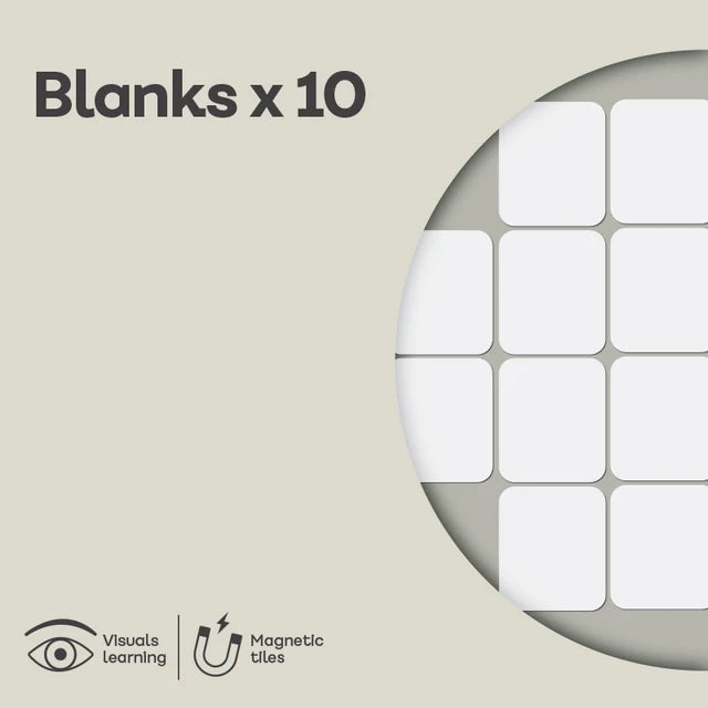 Blanks (10 Tiles) ADD ON SET by Remindables