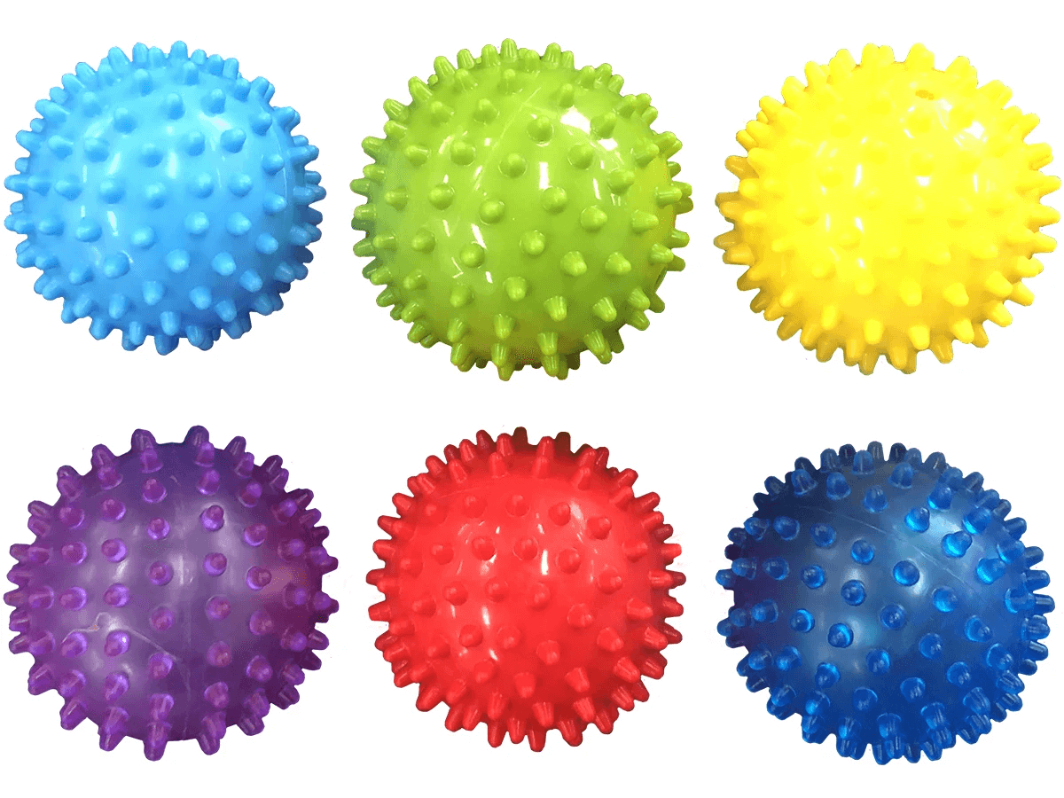 Elizabeth_richards_sensory_balls_spikey_pack_of_6_all_colours