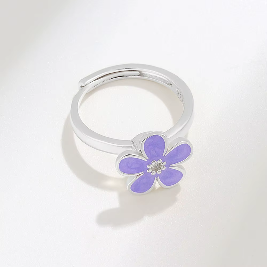 Flower Design Spinning Fidget/ Anxiety Ring