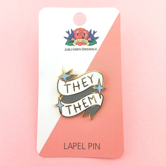 'They/Them' Pronoun Lapel Pin- Jubly-Umph
