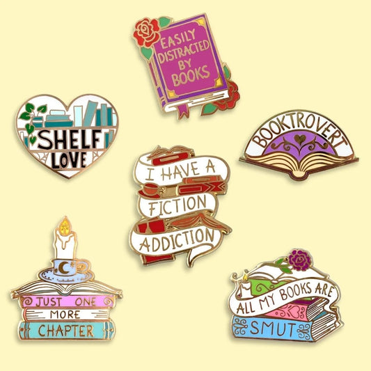 Jubly_Umph_Booktrovert_Lapel_Pin_and_other_book_pins