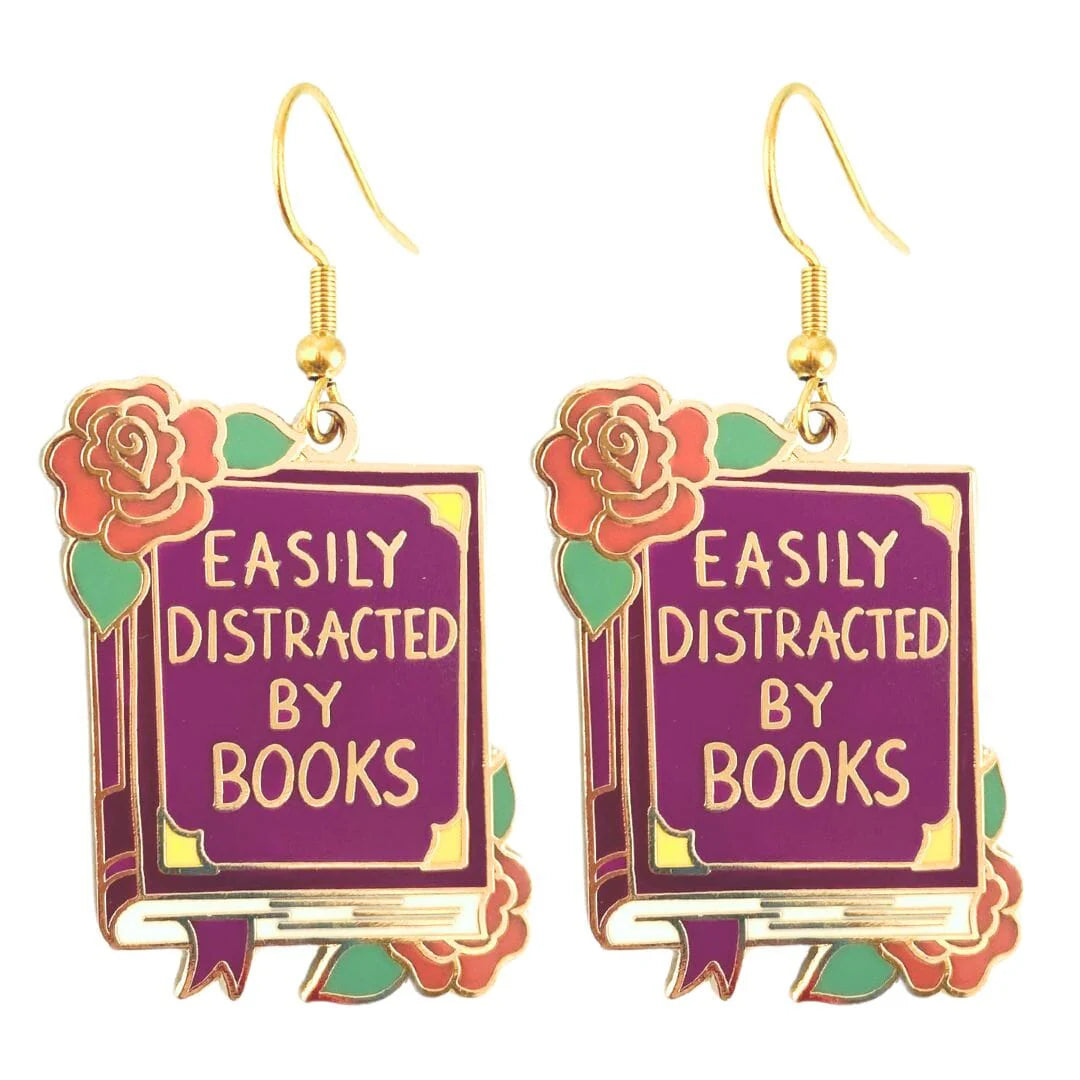 Jubly_Umph_Easily_Distracted_By_Books_Earrings_white