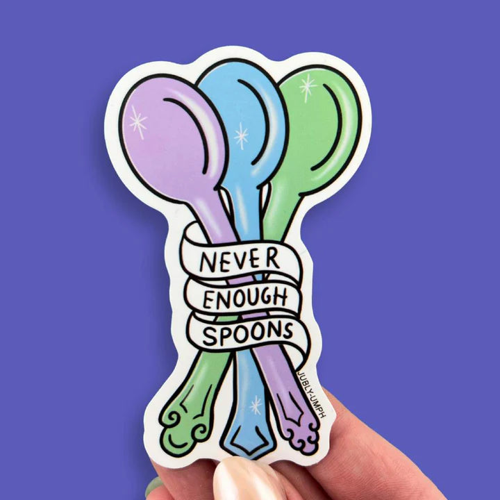 Sticker 'Never Enough Spoons'-Jubly-Umph