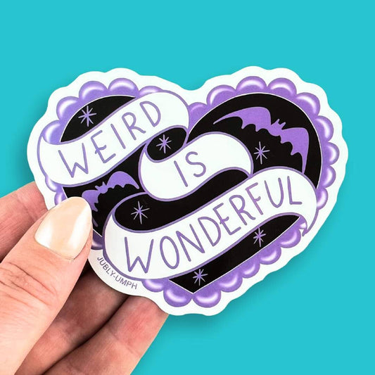 Sticker 'Weird is Wonderful'-Jubly-Umph