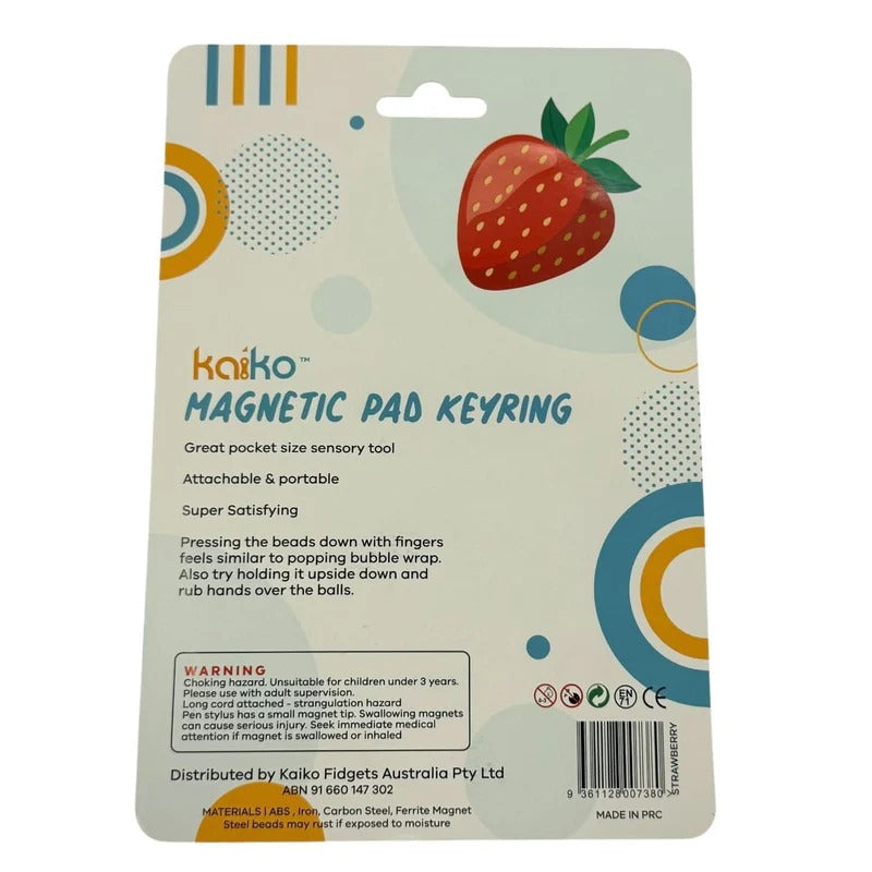 Strawberry Magnetic Pad Keyring by Kaiko