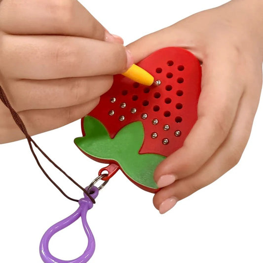 Kaiko_Strawberry_magnetic_pad_keyring_key_ring