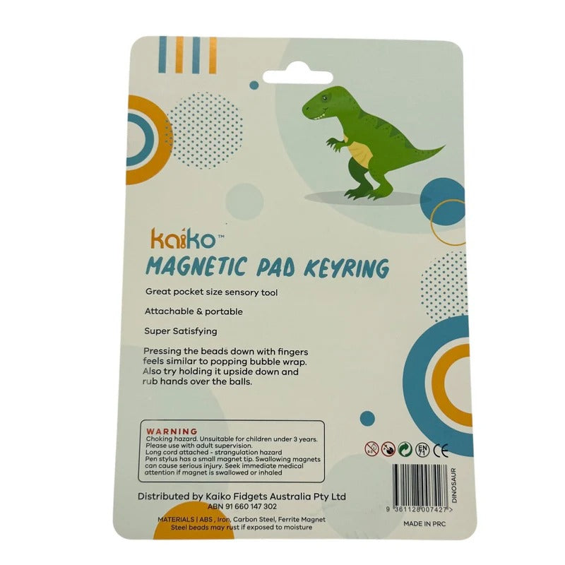 Dinosaur Magnetic Pad Keyring by Kaiko