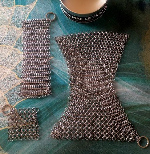 Kaiko_fidgets_metal_chain_Maille_trio_set_laid_out_flat
