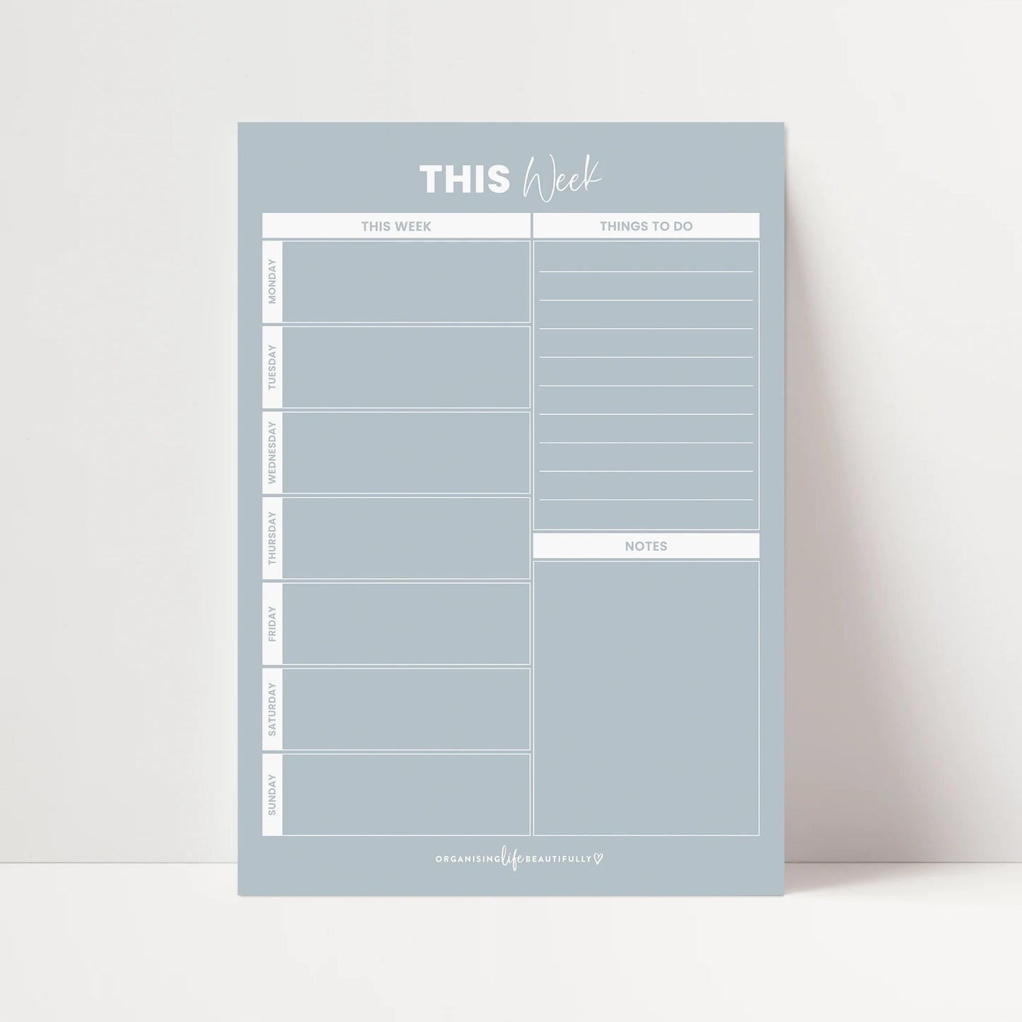Oranising_life_beautifully_Sky_Blue_Weekly_Planner_A4