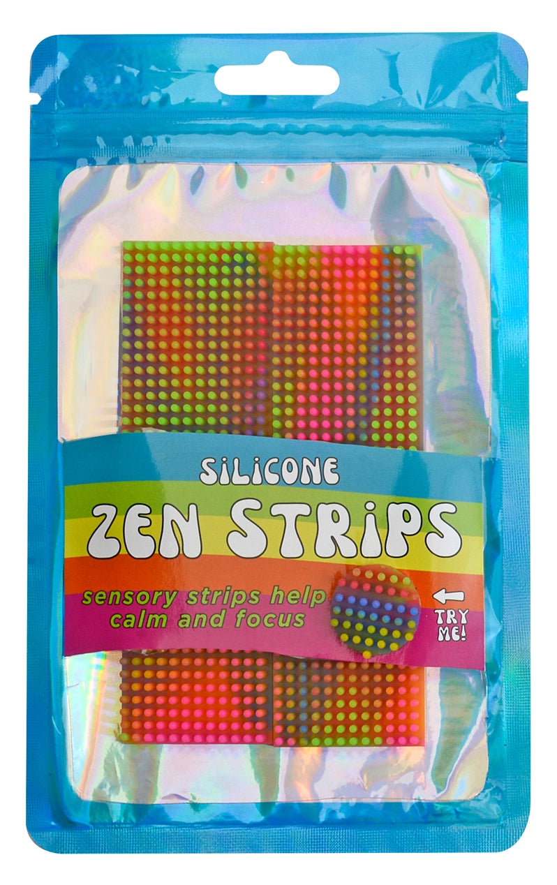 Silicone Zen Strips- 2 tactile Multicolor strips