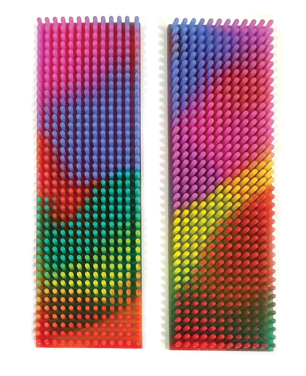 Silicone Zen Strips- 2 tactile Multicolor strips