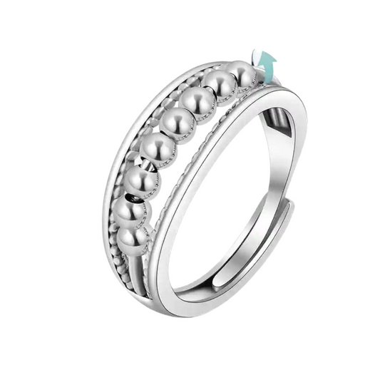 8_Beaded_silver_anxiety_fidget_ring_silver