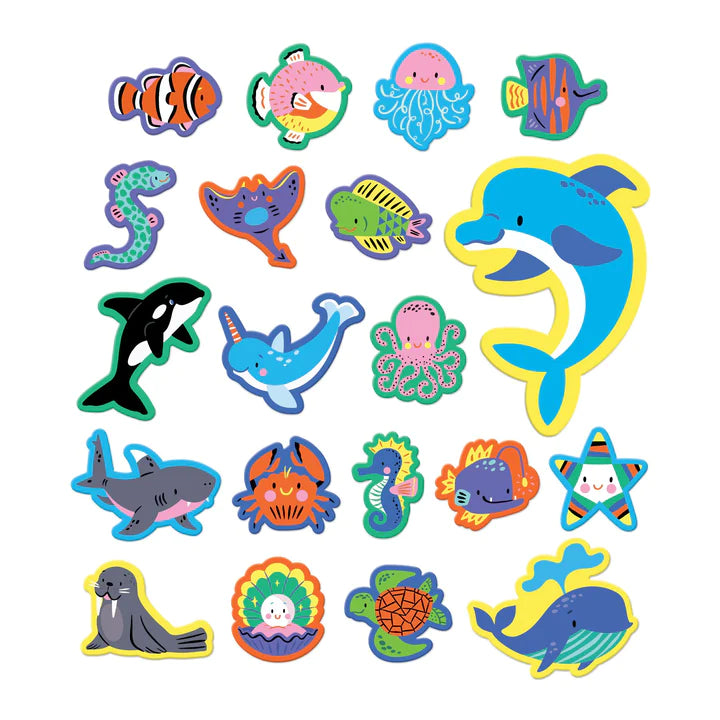 Muddy_Puppy_ocean_bath_stickers_laid_out_to_see