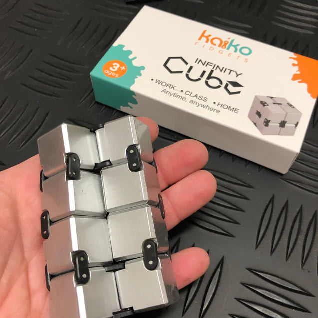 Kaiko_Infinity_Cube_Fidget_108_grams_in_hand