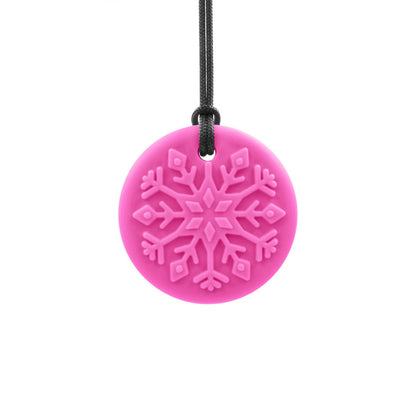 ARK_s_Blizzard_Bite_Chewable_Snowflake_Pendant_Jewelry_HOT_PINK