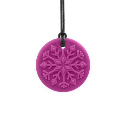 ARK_s_Blizzard_Bite_Chewable_Snowflake_Pendant_Jewelry_Magenta