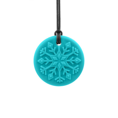ARK_s_Blizzard_Bite_Chewable_Snowflake_Pendant_Jewelry_TEAL