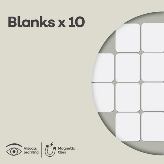 Blanks (10 Tiles) ADD ON SET by Remindables