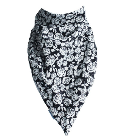 Brolly_Black_and_white_flowers_Bandana