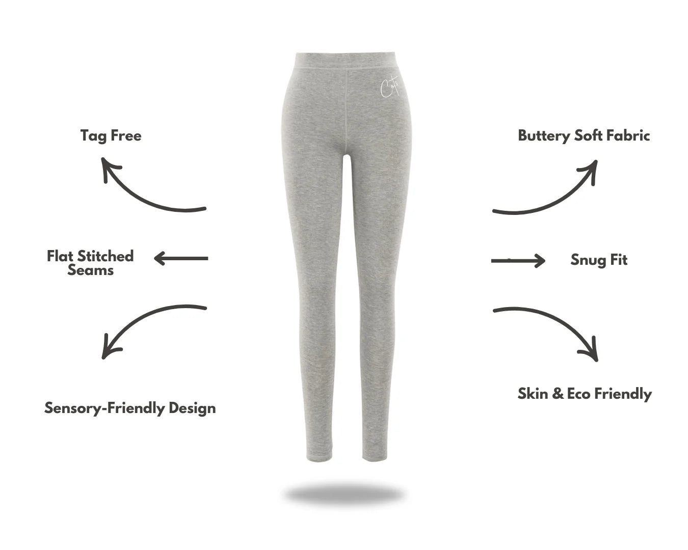 Comfort_On_The_Spectrum_Leggings_midnight_front_shot_leggings_for_girls_and_boys_information