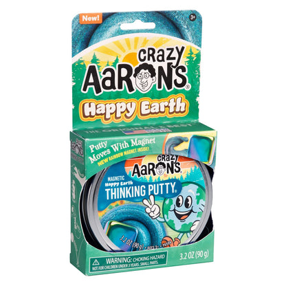 Crazy Aaron's Happy Earth putty packaging on a white background. Crazy_Arron_s_Happy_Earth_thinking_putty