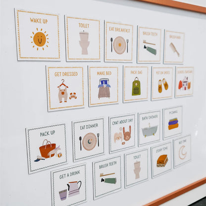 Creative_sprout_montessori_toys_visual_schedule_magnetic_on_white_board