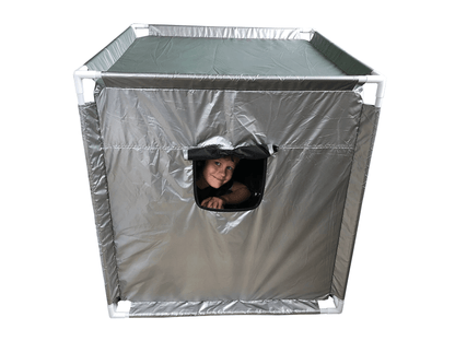 Elizabaeth_richards_Sensory_Tent_Standard_boy_looking_out_of_window