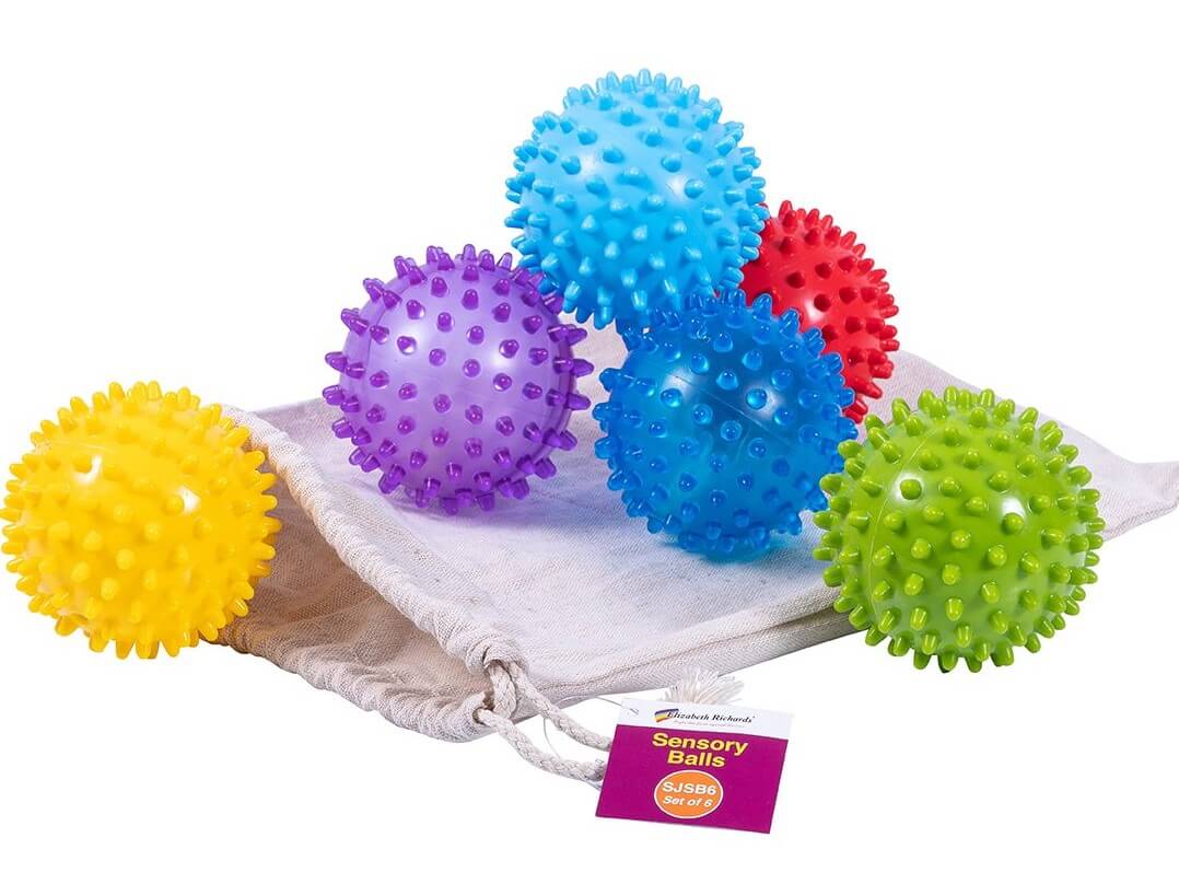    Elizabeth_richards_sensory_balls_spikey_pack_of_6