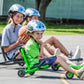 Ezyroller_Classic_lime_green_kids_riding