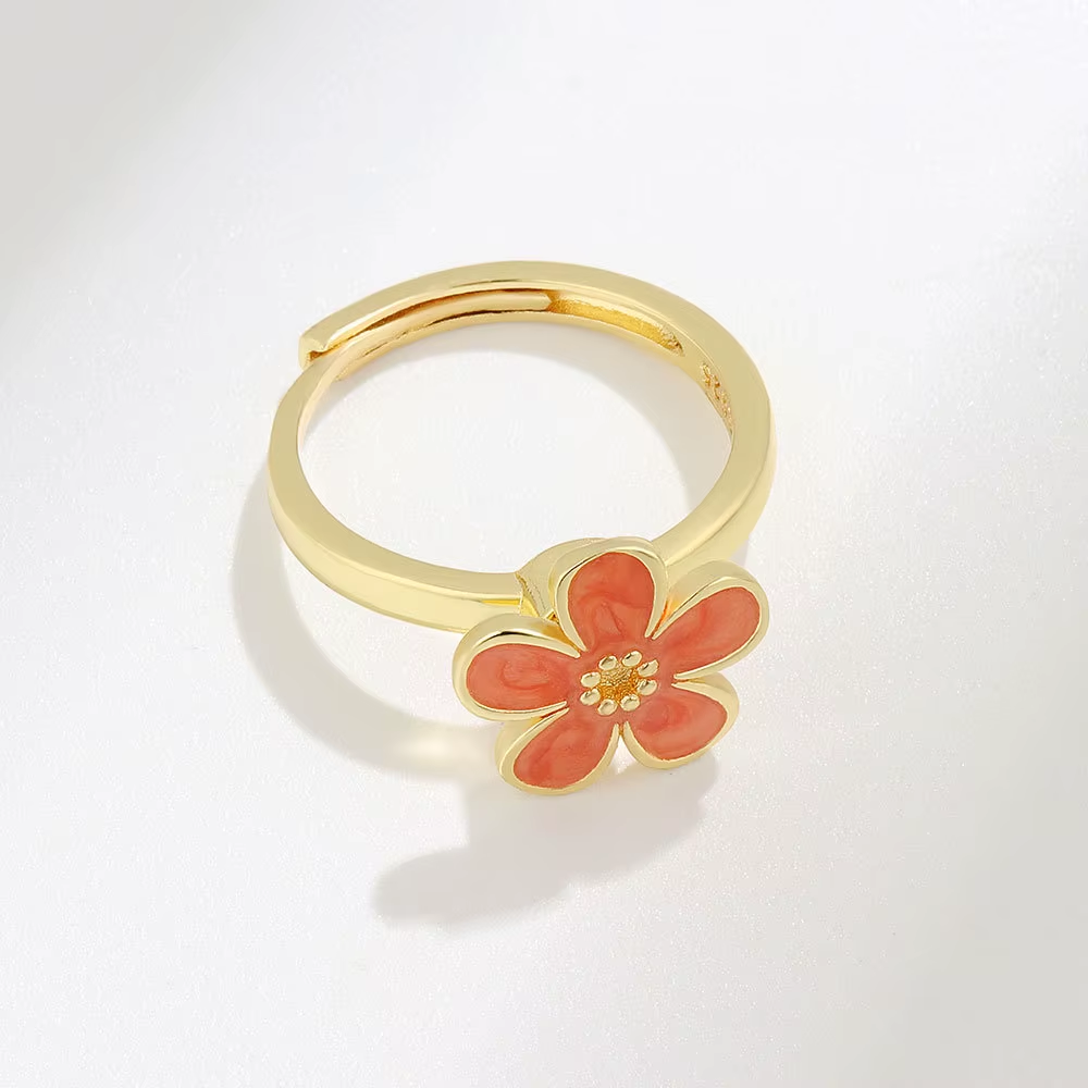 Flower Design Spinning Fidget/ Anxiety Ring