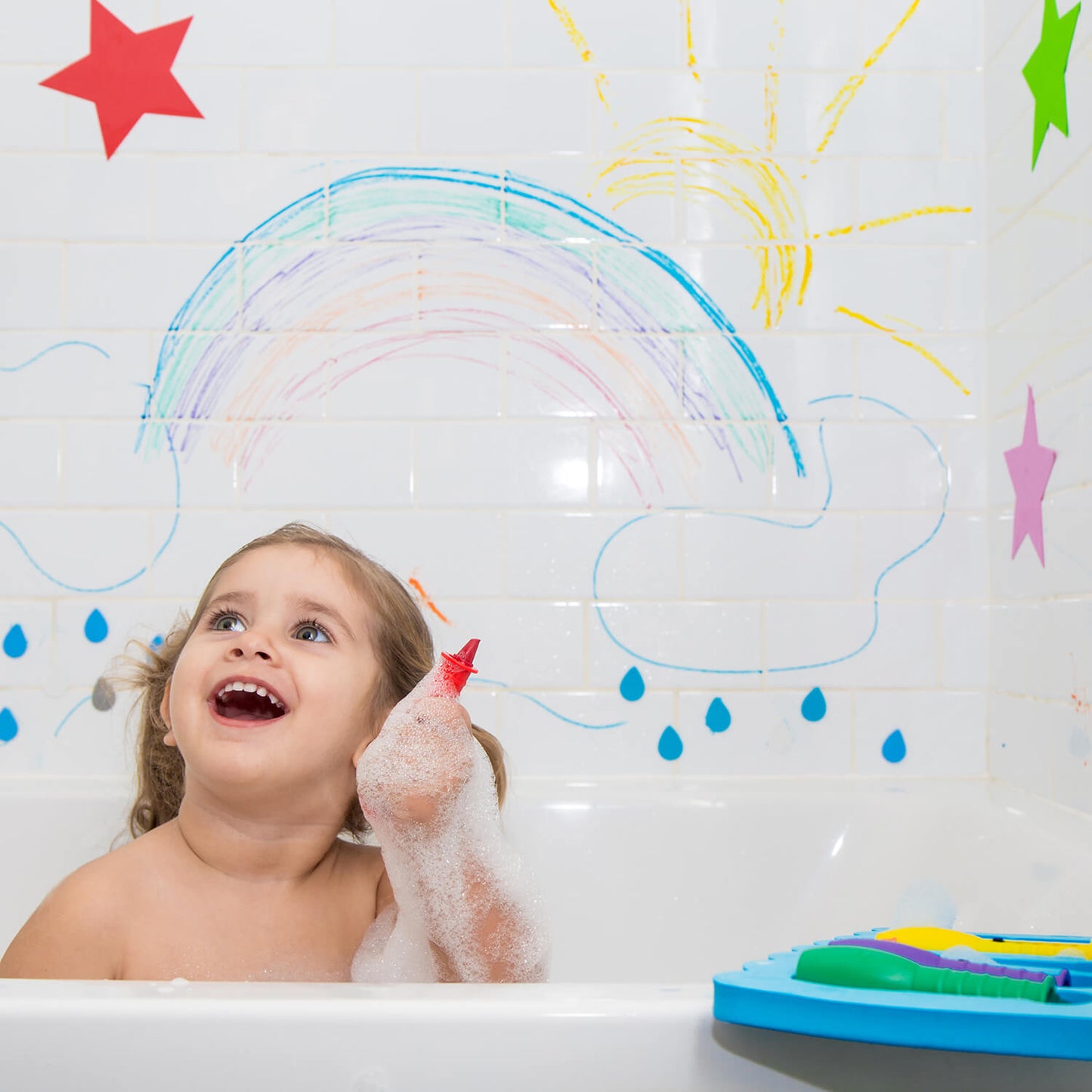 Edushape Soap Crayons & Foam Holder