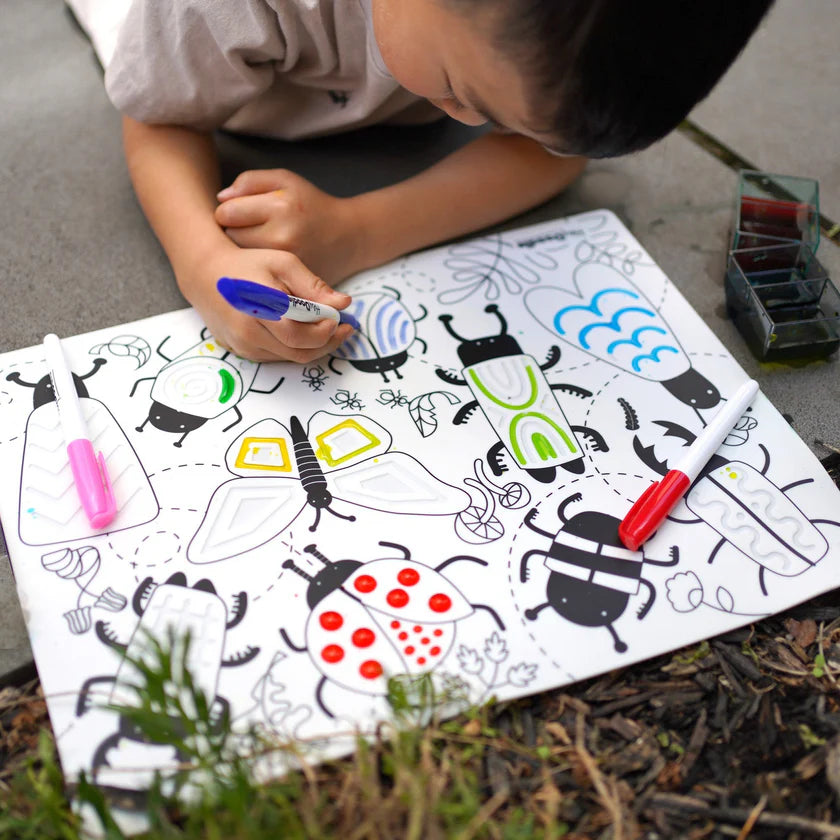 Hey_Doodle_Busy_Bugs_colouring_mat_in_nature