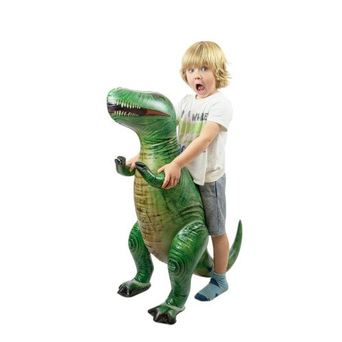 Inflatable_T-Rex_with_child