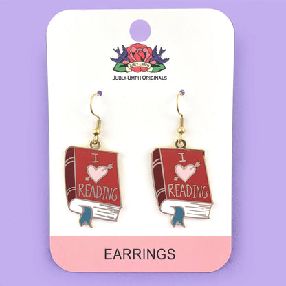 Jubly-Umph_I_love_reading_Earrings_card