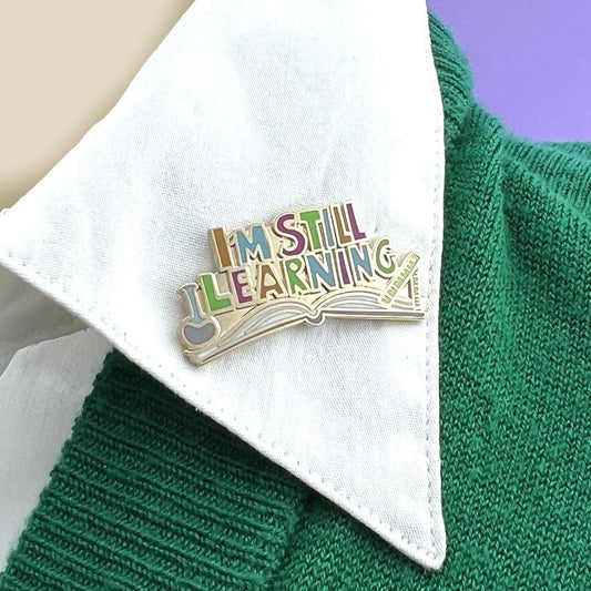 Jubly-Umph_I_m_still_learning_enamel_pin_on_collar