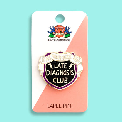 Jubly-Umph_Late_Diagnosis_Club_Lapel_Pin_card