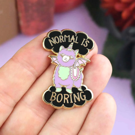 Jubly-Umph_Normal_Is_Boring_Lapel_Pin