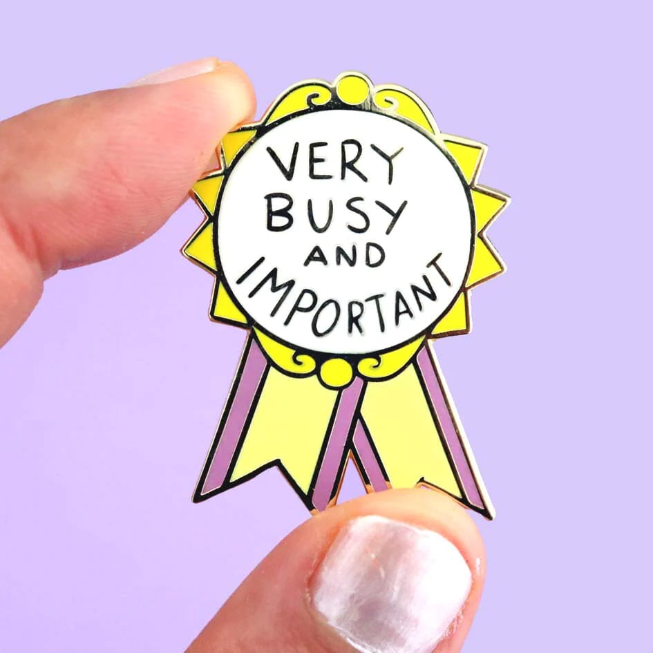 Jubly-Umph_Very_busy_and_important_Lapel_pin