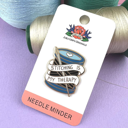 Jubly-Umph_stitching_is_my_therapy_needle_minder