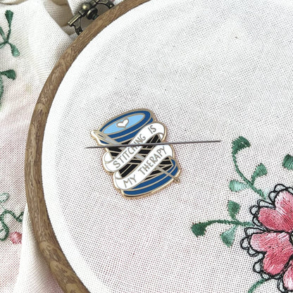 Jubly-Umph_stitching_is_my_therapy_needle_minder_embroidery
