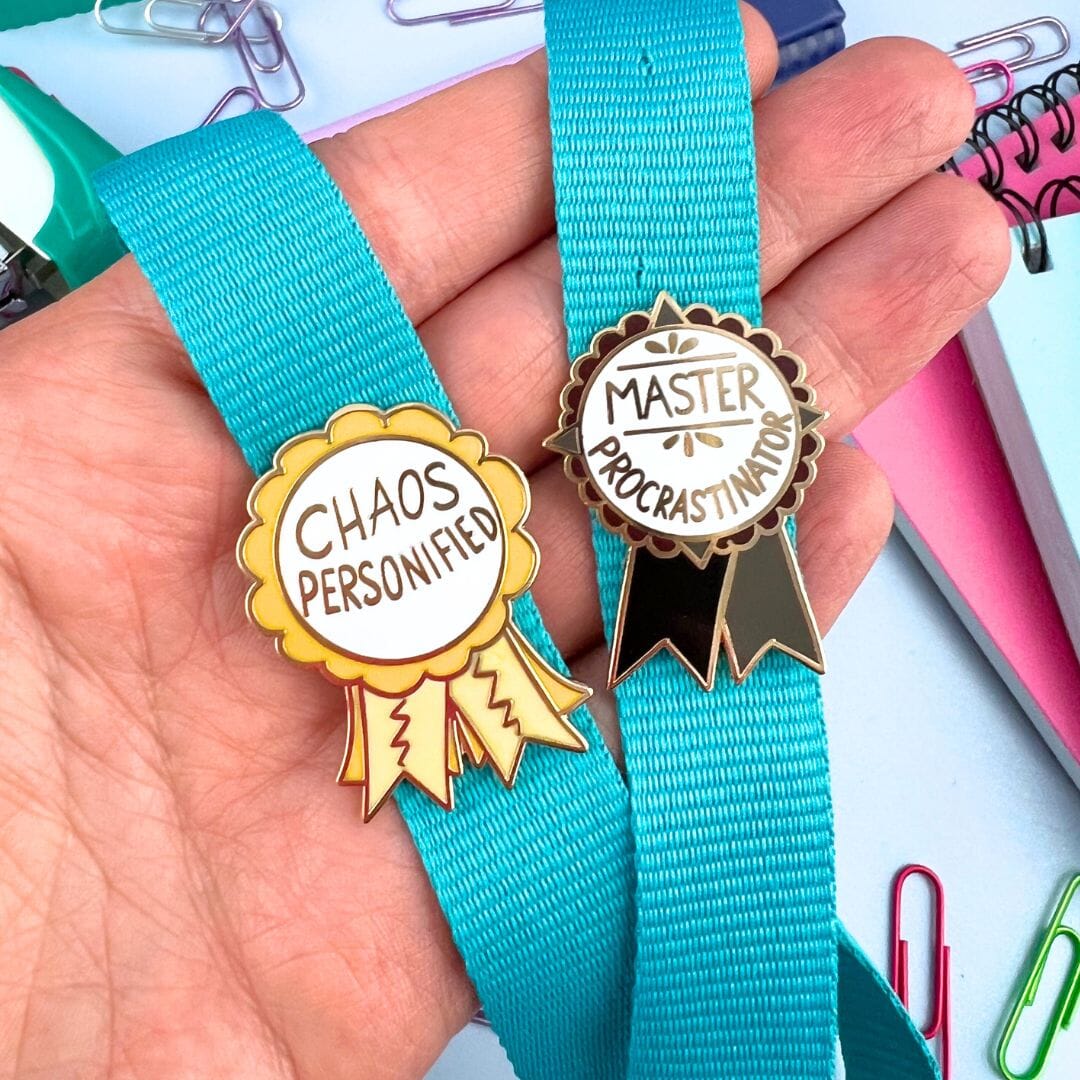Jubly_Umph_Chaos_Personified_Lapel_Pin_master_procrastinator