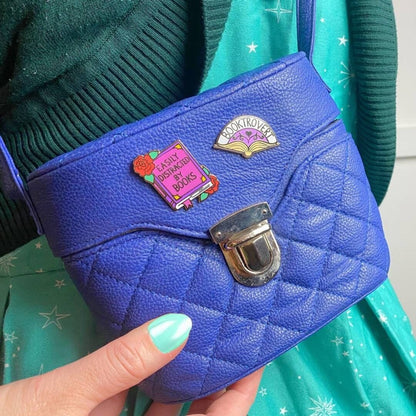 Jubly_Umph_Easily_Distracted_By_Books_Lapel_Pin_on_bag