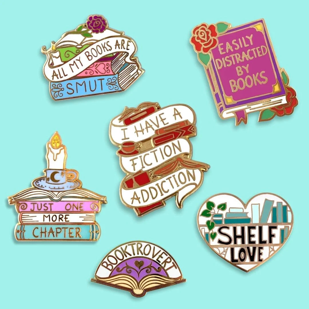 Jubly_Umph_Easily_Distracted_By_Books_Lapel_Pin_with_book_pins