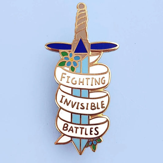 Jubly_Umph_Fighting_Invisible_battles_Lapel_pin_blue_background