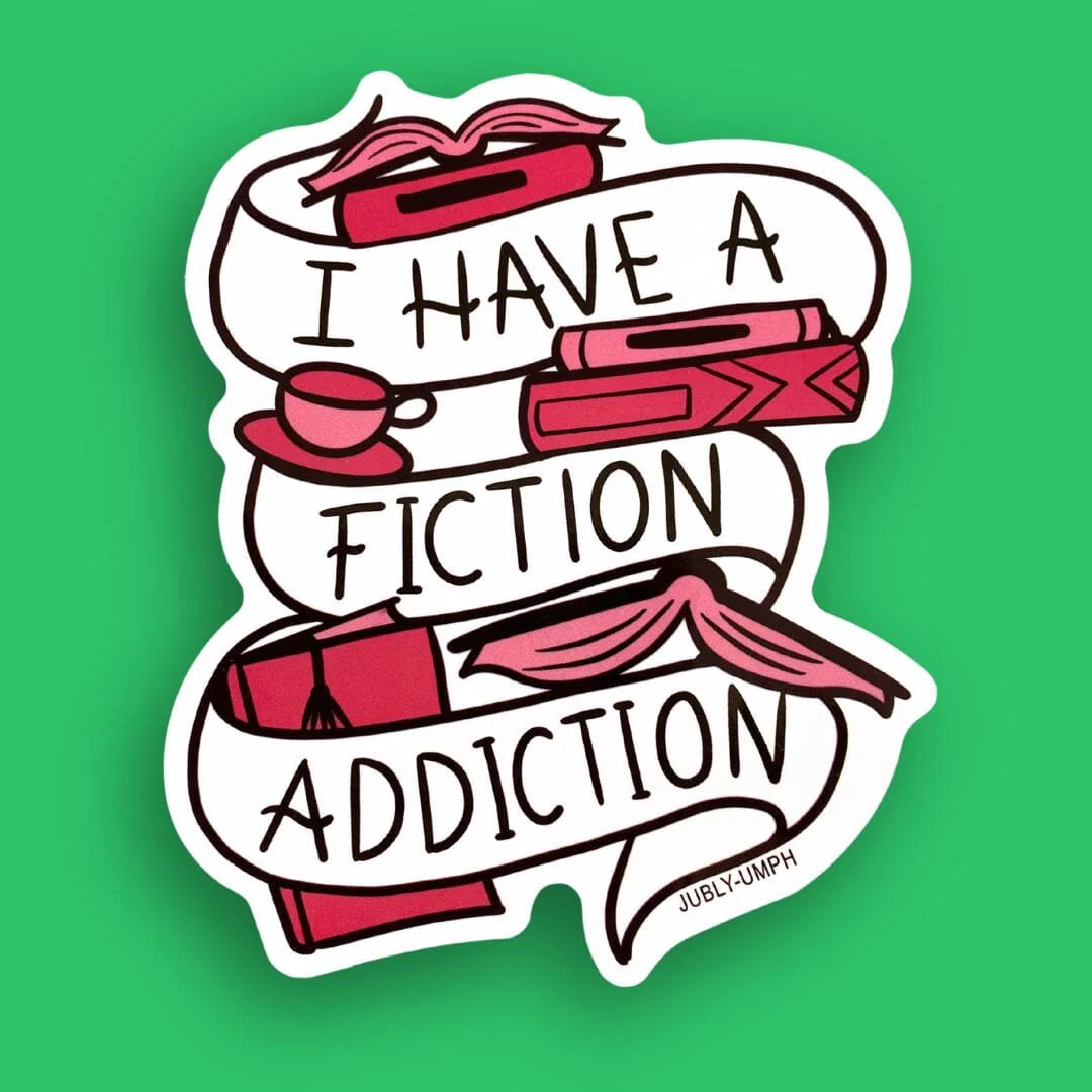 Jubly_Umph_I_have_a_fiction_addiction_sticker