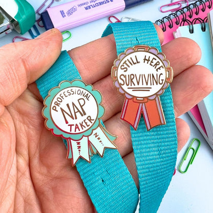 'Professional Nap Taker' Award Lapel Pin- Jubly-Umph