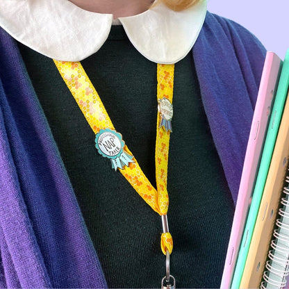Jubly_Umph_Professional_Nap_Taker_Lapel_Pin_on_cardigan