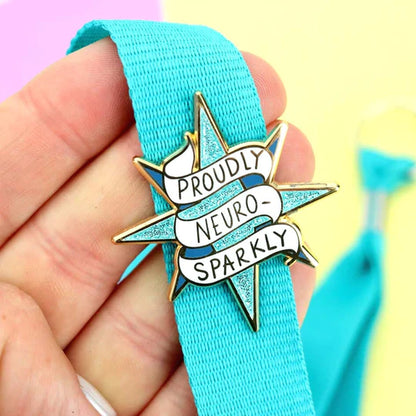 'Proudly Neuro-Sparkly' Lapel Pin- Jubly-Umph