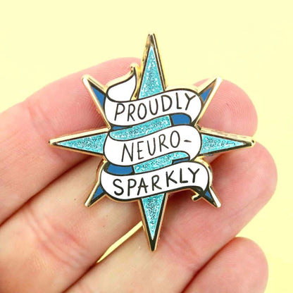 'Proudly Neuro-Sparkly' Lapel Pin- Jubly-Umph