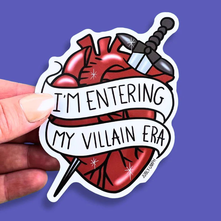 Jubly-Umph Sticker- 'I'm Entering My Villain Era' – TheHappyGiraffe